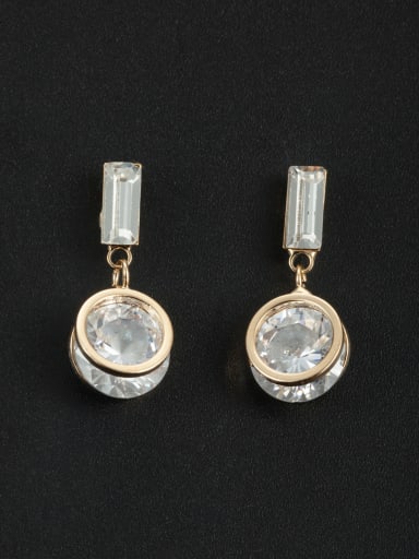 Model No 1000000974 Blacksmith Made Gold Plated Zircon Round Drop drop Earring