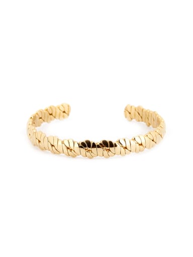 Personalized Gold Plated Titanium Gold Bangle