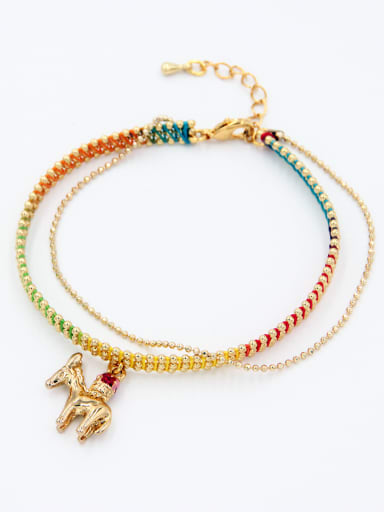 Multi-Color Animal Motif Youself ! Copper   Bracelet
