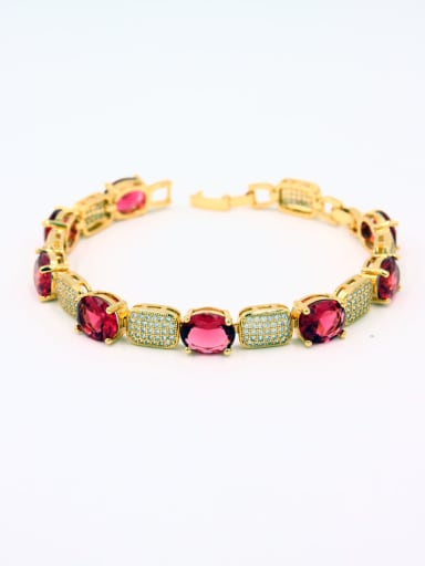 Model No A0000412H-002 A Gold Plated Copper Stylish Zircon Bracelet Of