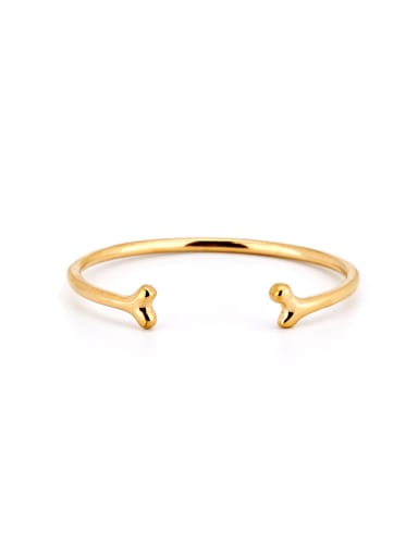 Personalized Gold Plated Titanium Gold Personalized Bangle
