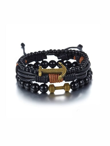 Model No A000073H Blacksmith Made Beads Charm Bracelet
