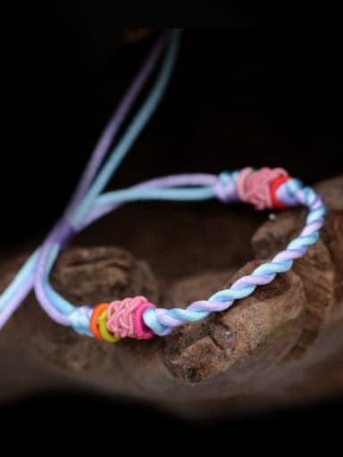 New design Chinlon Respect Bracelet in Multicolor color