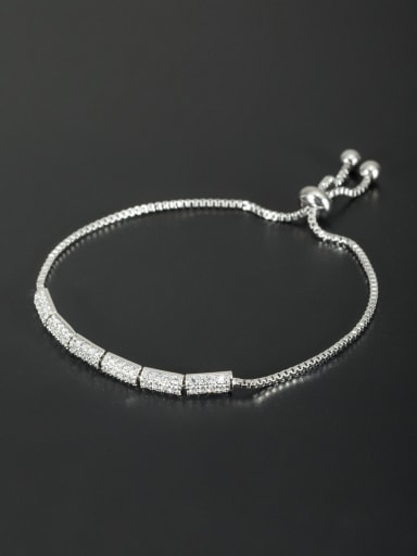 Fashion Platinum Plated Charm Bracelet