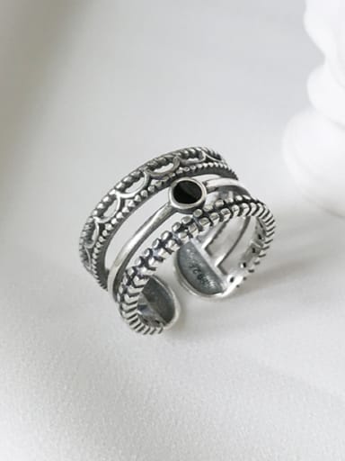 Silver Personalized Band band ring with Silver-Plated 925 Silver