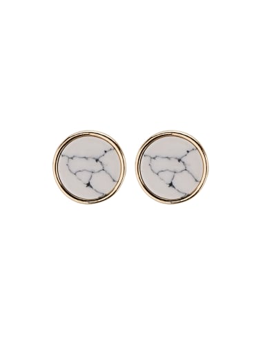 Custom Gold Drop stud Earring with Gold Plated Zinc Alloy