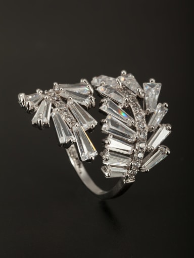 GODKI Luxury Women Wedding Dubai Model No SJ045826R-001 Custom White Ring with Platinum Plated Copper