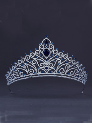 Model No 1000001753 Platinum Plated Zircon Navy Wedding Crown