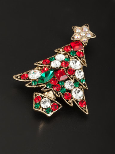 Multi-Color Star Lapel Pins & Brooche with Gold Plated Rhinestone
