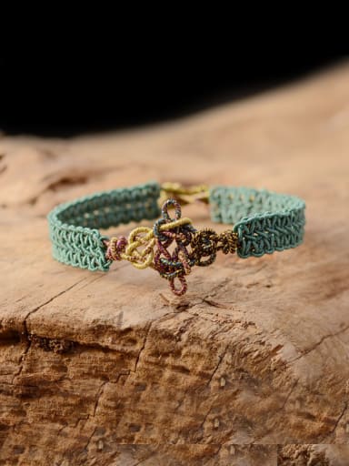 A Chinlon Stylish  Bracelet Of Handmade