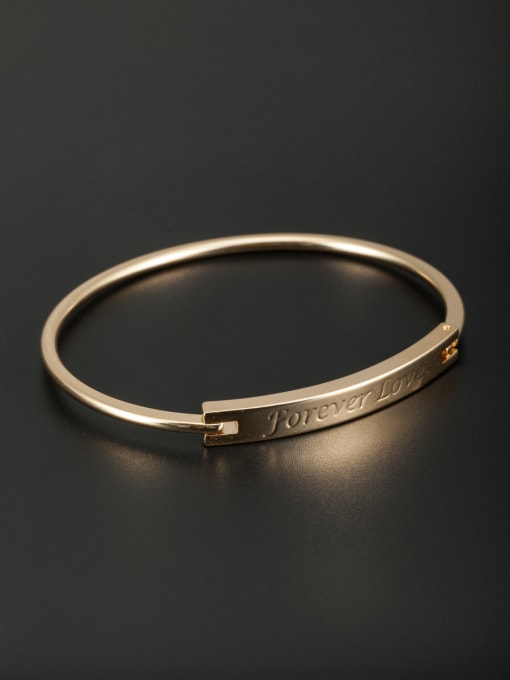 Cubic Y80 Gold Youself ! Gold Plated  Bangle 0