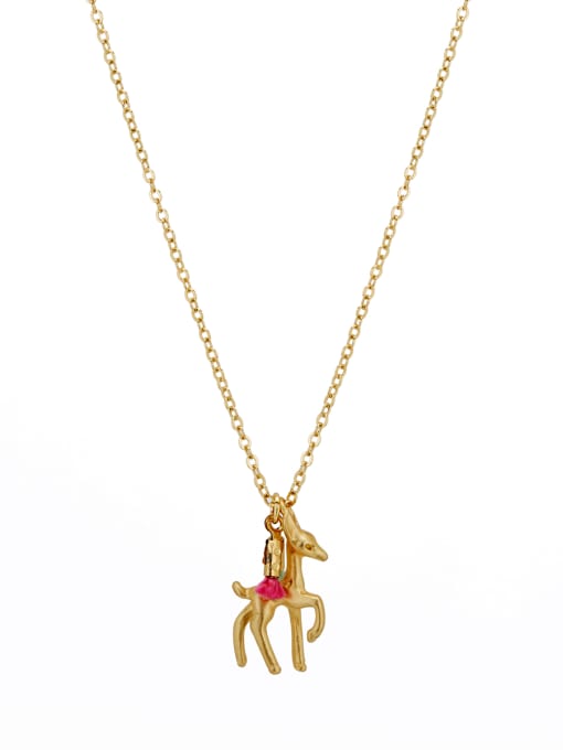 Lang Tony Personalized Gold Plated Copper Gold Animal Motif Necklac 0