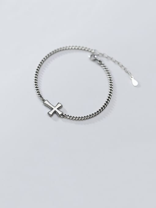 Rosh 925 Sterling Silver With Gold Plated Fashion Cross Bracelets 3
