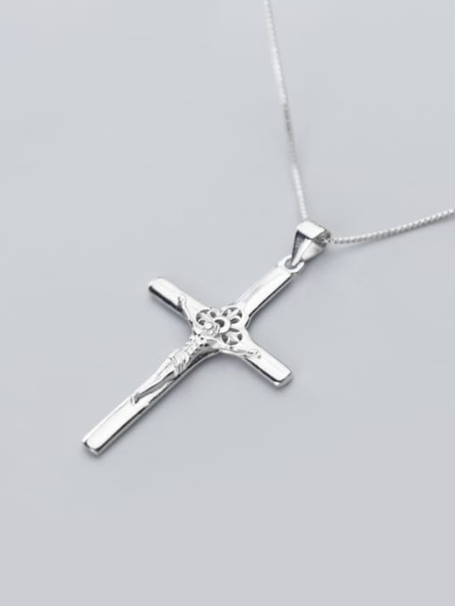 Rosh 925 Sterling Silver With Platinum Plated Fashion Cross Necklaces 2