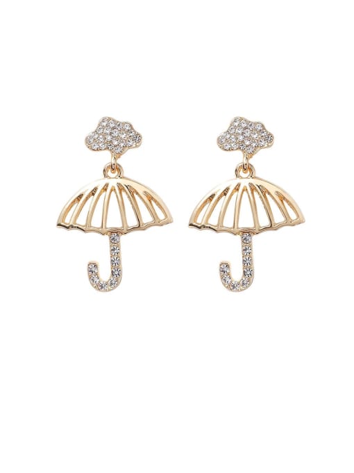 Girlhood Alloy With Gold Plated Fashion Irregular Drop Earrings 3
