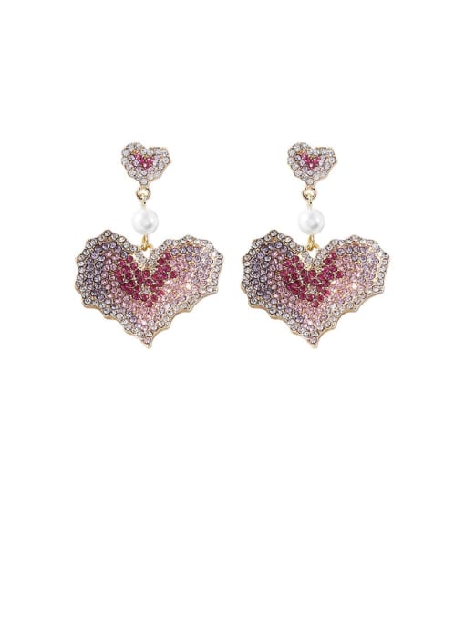 Main plan section Alloy With Gold Plated Fashion Heart Drop Earrings