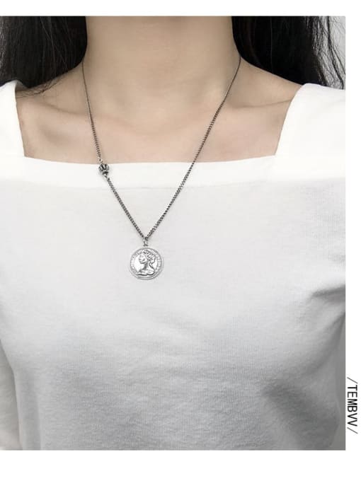 queen Necklace Vintage Sterling Silver With Antique Silver Plated Fashion Cross  Chain Necklaces
