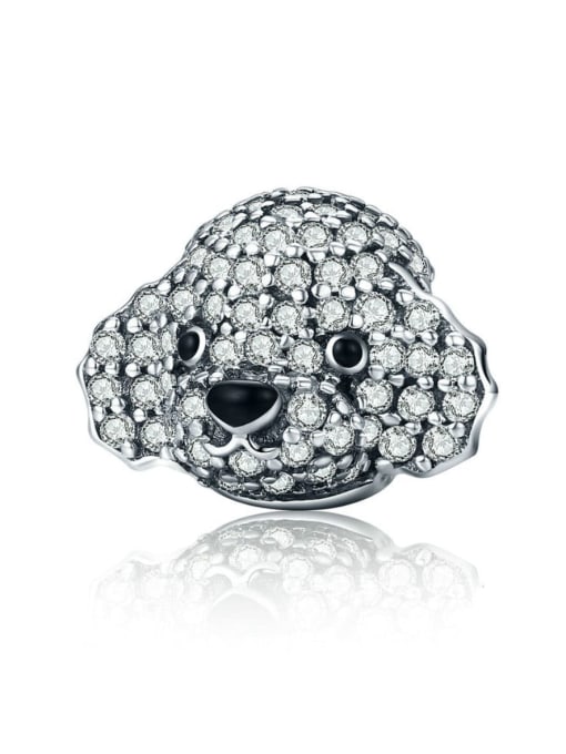 Jare 925 silver cute poodle charms