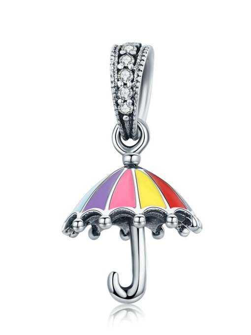 Rainbow umbrella 925 silver rainbow charms