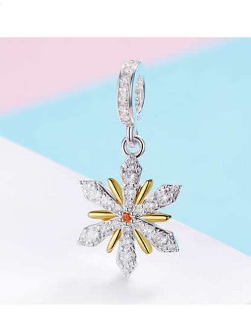 Jare 925 silver snowflake charms 3