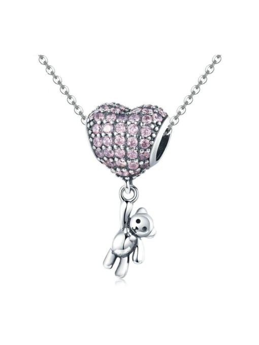 Jare 925 silver cute bear and balloon charms