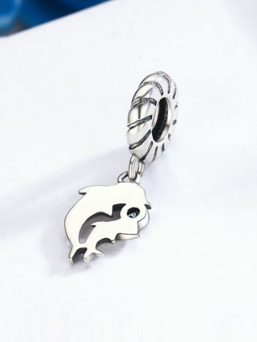 Jare 925 silver cute dolphin charms 1