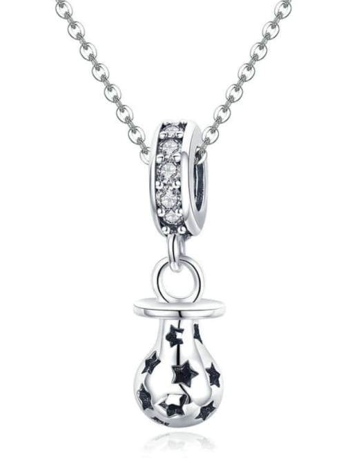 Pendant Chain 925 silver cute light bulb charms