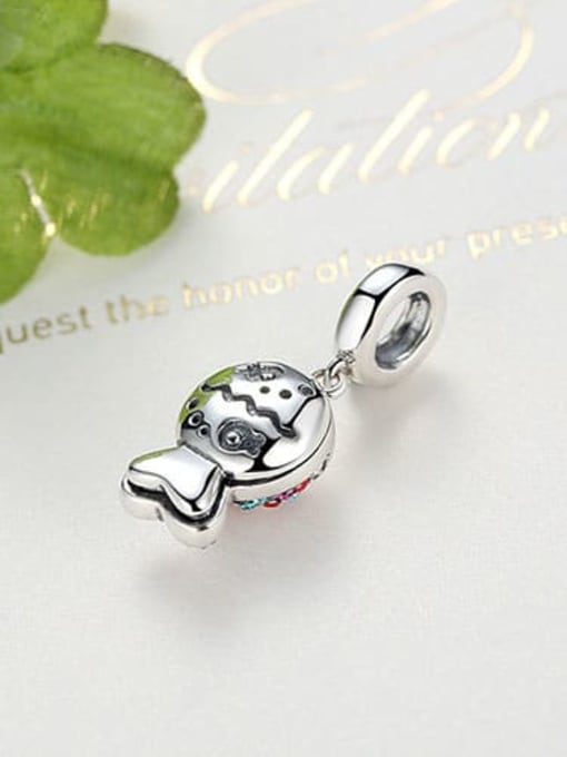 Jare 925 silver cute fish charms 2