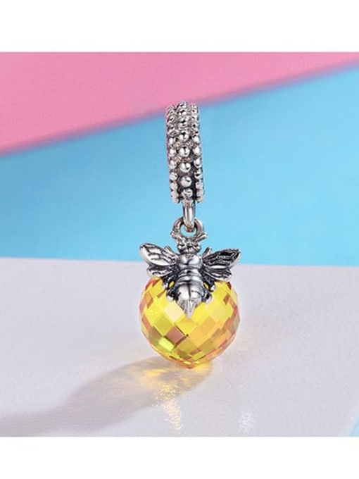 Jare 925 silver cute bee charms 1