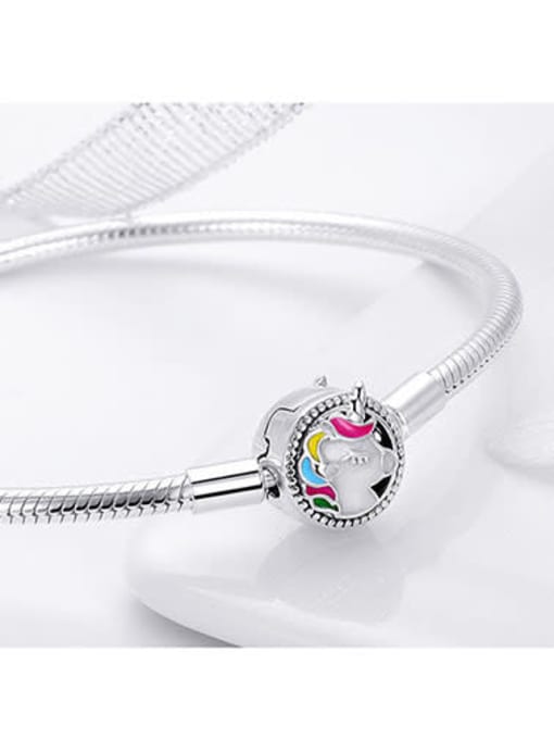 Jare 925 silver cute unicorn Chain Bracelet 3