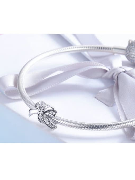 Jare 925 silver cute bow charms 3