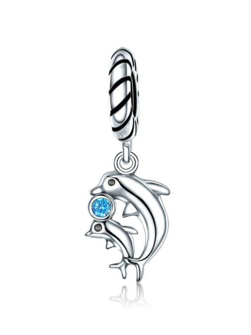 Jare 925 silver cute dolphin charms