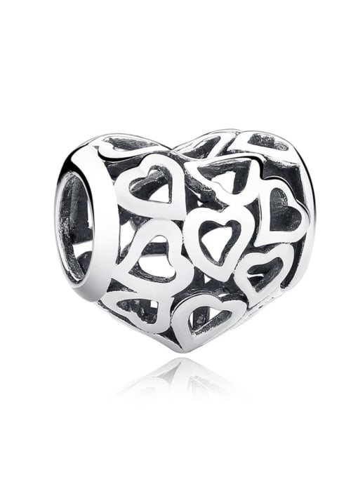 Jare 925 silver cute heart charms
