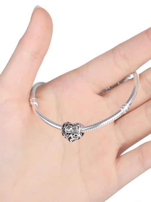 Jare 925 silver cute heart charms 1