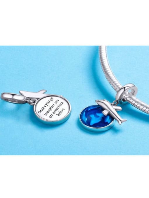 Jare 925 Silver Globe Travel charms 2