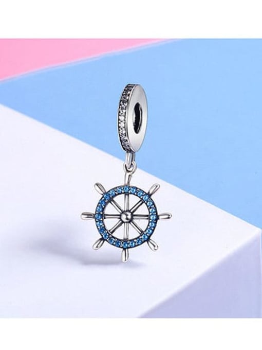 Jare 925 silver pirate ship rudder charms 2