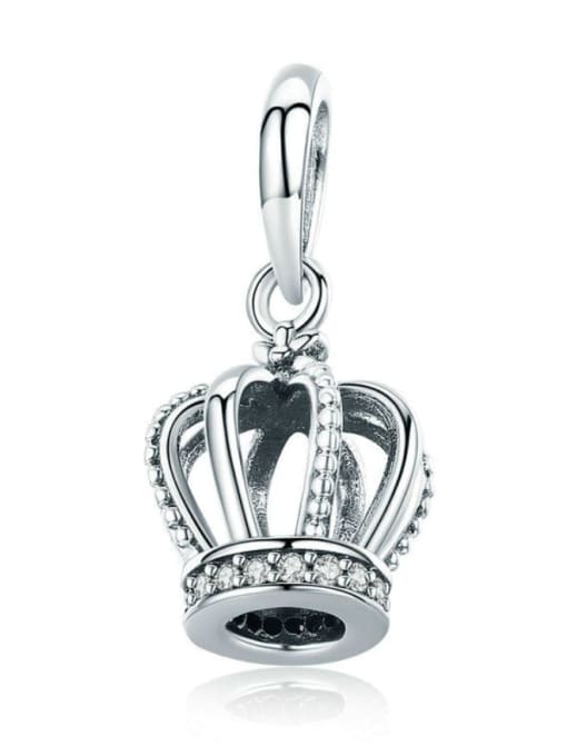 Jare 925 silver elegant crown charms 0