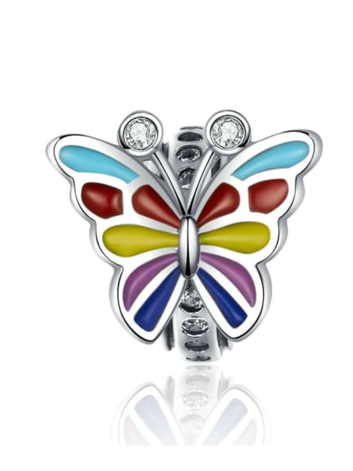Jare 925 silver cute butterfly charms