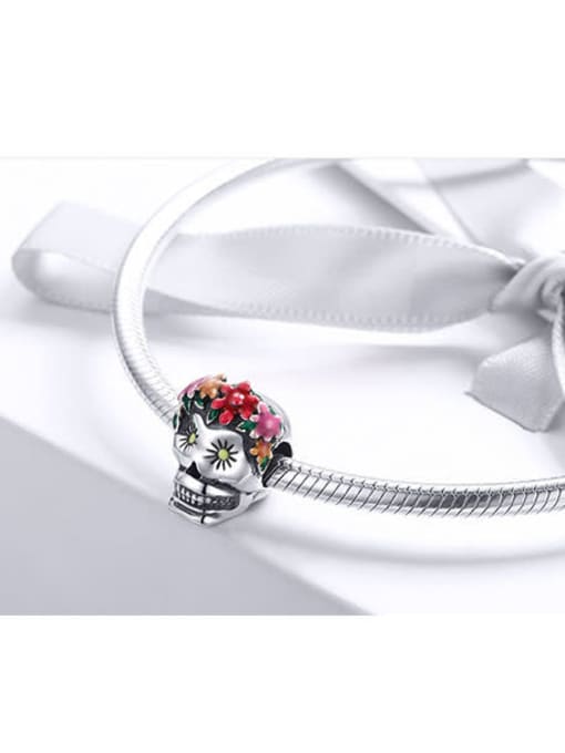 Jare 925 silver skull charms 3