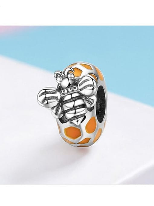 Jare 925 silver cute bee charms 2