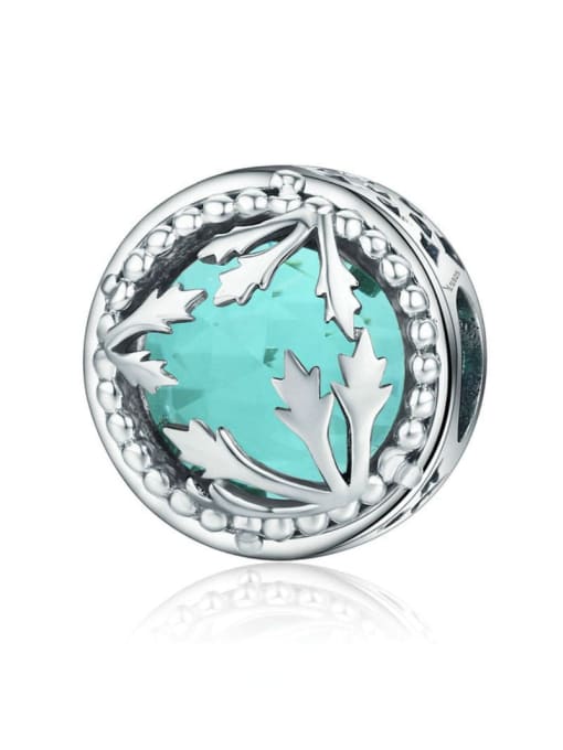 Jare 925 silver cute leaf charms