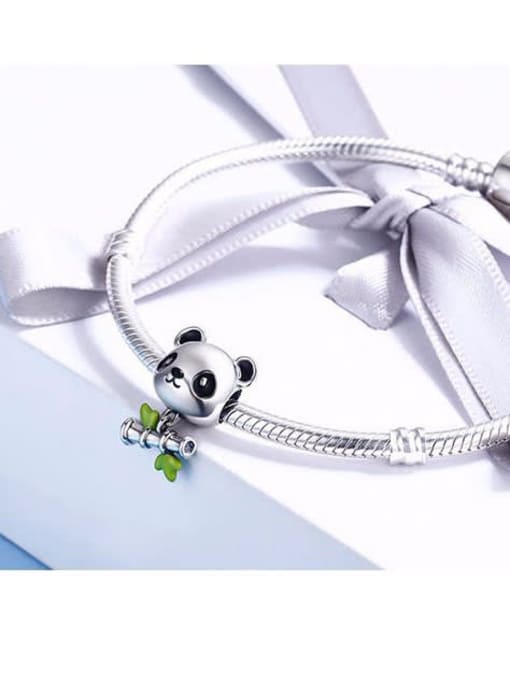 Jare 925 silver cute panda charms 3