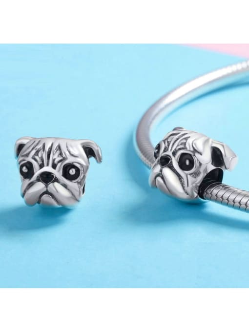 Jare 925 silver cute dog charms 3