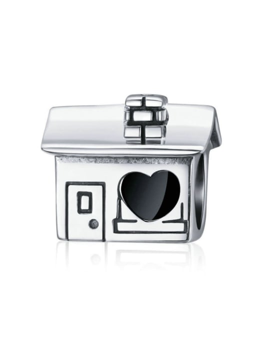 Jare 925 silver cute house charms