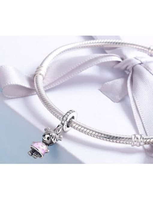 Jare 925 silver girl charms 1
