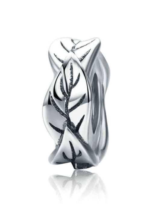 Jare 925 silver cute leaf charms