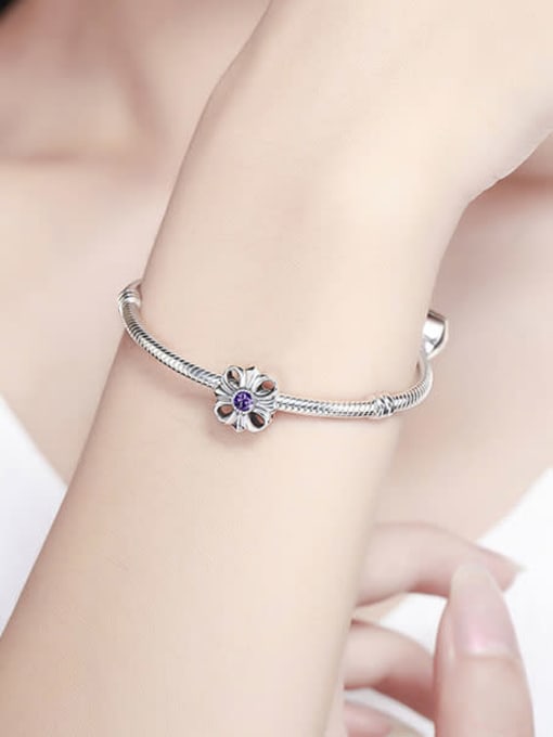 Jare 925 silver flower charms 1