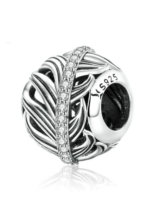 Jare 925 silver feather charms
