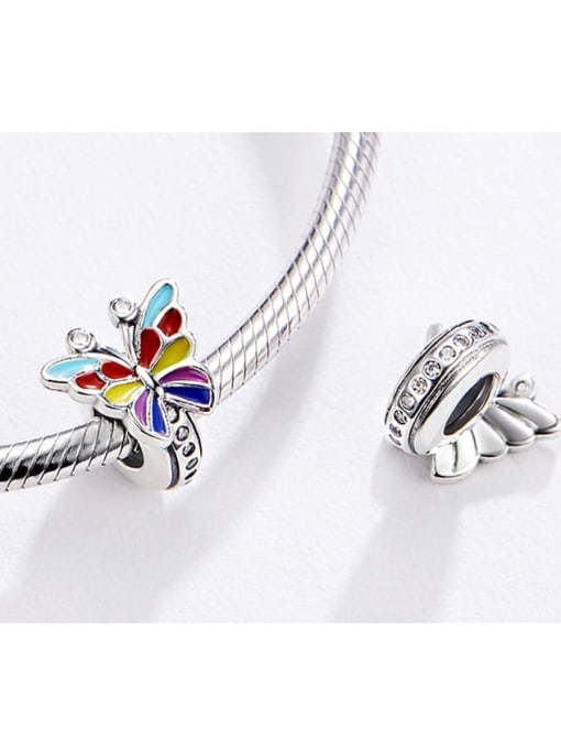 Jare 925 silver cute butterfly charms 1