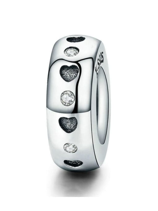 S925 925 silver cute heart charms